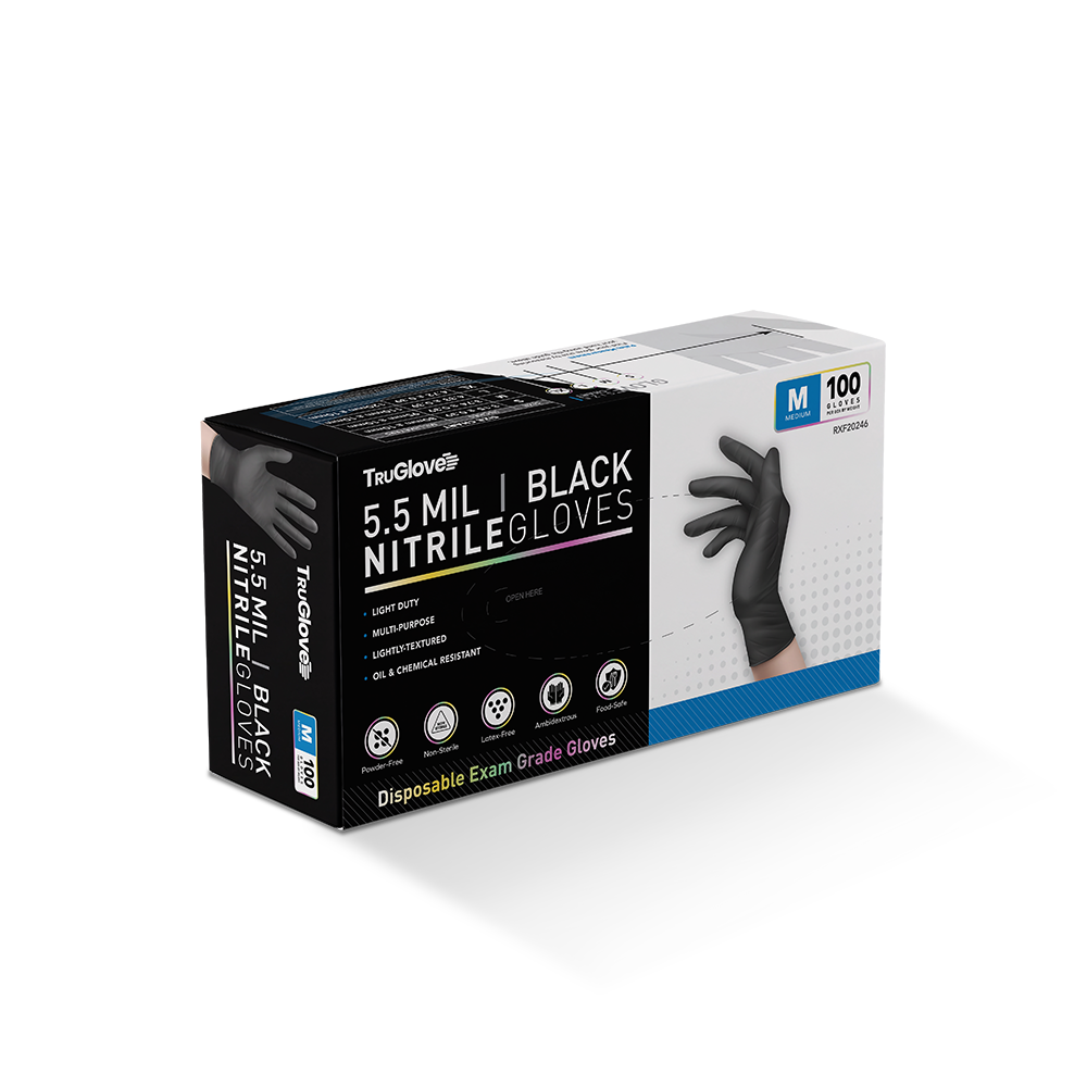 6 Mil Black Industrial Nitrile