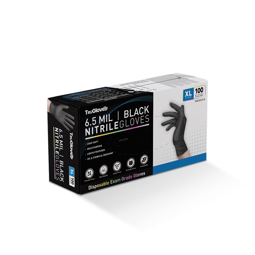 6.5 Mil Black Industrial Nitrile